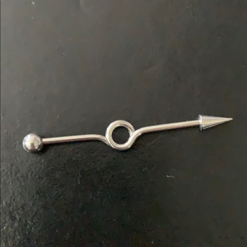 Stainless industrial earring